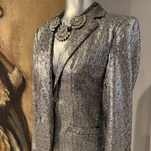 NWOT MICHAEL Michael Kors Sequin Blazer Jacket. 4 - Picture 6 of 6